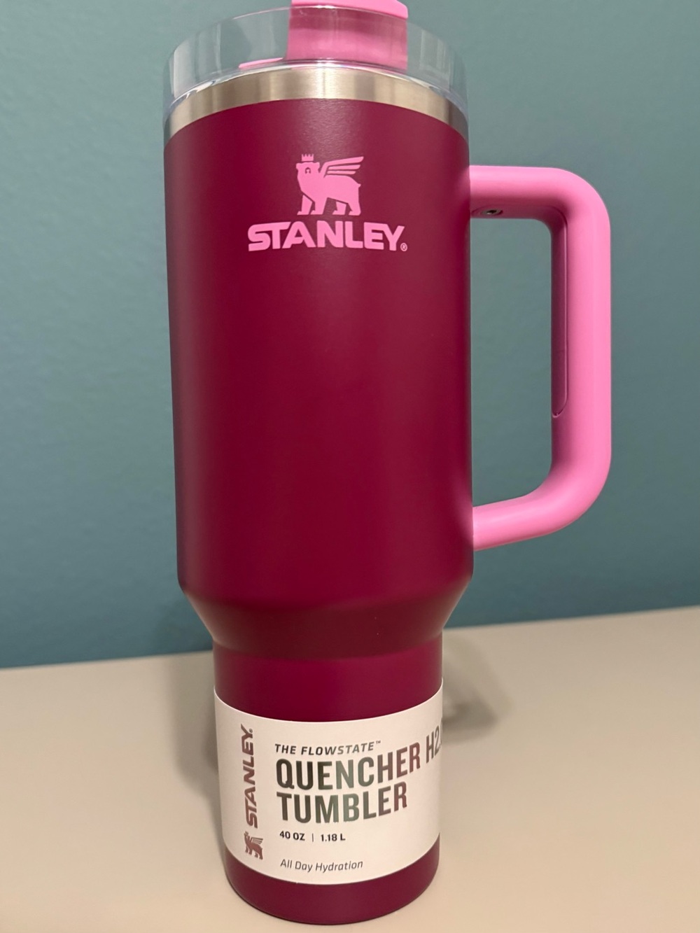 Stanley Rose Bouquet 40 oz SS H2.0 Flowstate Quencher Tumbler The Cuddle Collab